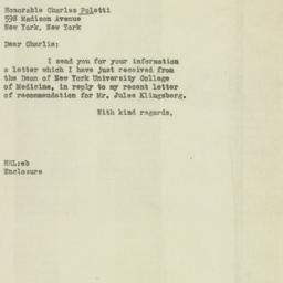 Letter: 1946 October 4