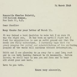 Letter: 1946 March 24