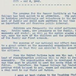 Press Release: 1942 April 30