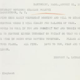 Telegram: 1941 August 31