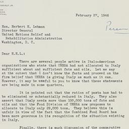 Letter: 1946 February 27