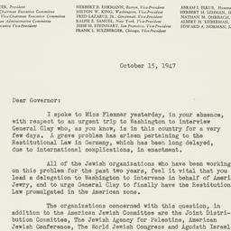 Letter: 1947 October 15