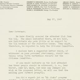 Letter: 1947 May 27