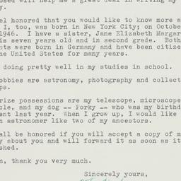 Letter: 1959 March 8