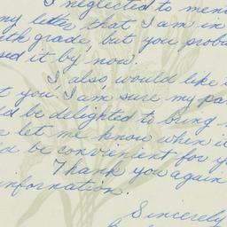 Letter: 1959 November 23