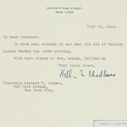 Letter: 1942 July 23