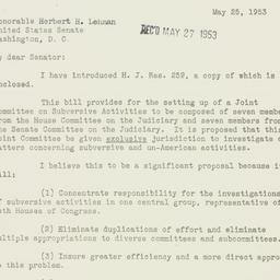 Letter: 1953 May 25