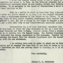 Letter: 1954 April 23