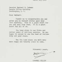 Letter: 1953 March 31