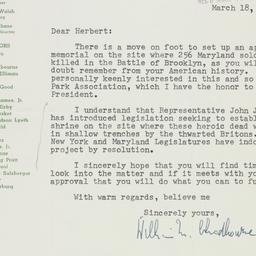 Letter: 1952 March 18