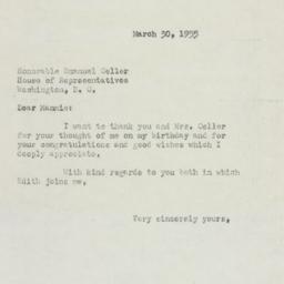 Letter: 1955 March 30