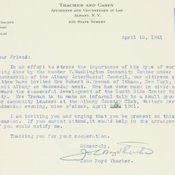 Letter: 1941 April 12