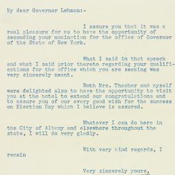 Letter: 1932 October 11