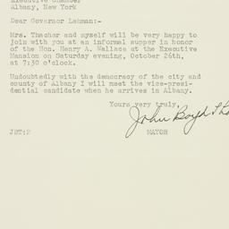 Letter: 1940 October 25