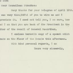 Letter: 1951 April 24