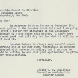Letter: 1950 December 11