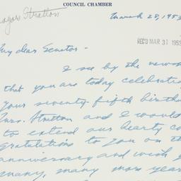 Letter: 1953 March 28
