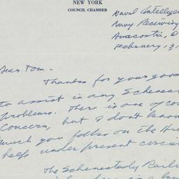 Letter: 1952 February 13