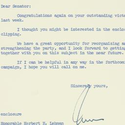 Letter: 1961 September 14