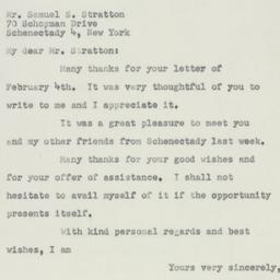 Letter: 1950 February 8