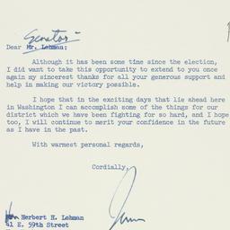 Letter: 1961 February 15