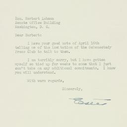Letter: 1951 April 23