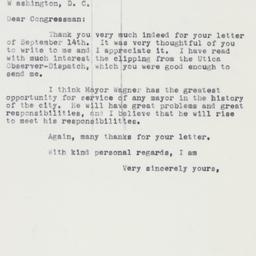 Letter: 1961 September 18