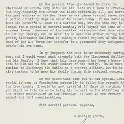 Letter: 1954 November 10