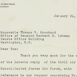 Letter: 1951 January 24