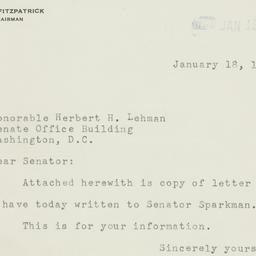Letter: 1951 January 18
