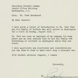 Letter: 1950 August 11