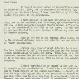Letter: 1950 August 29