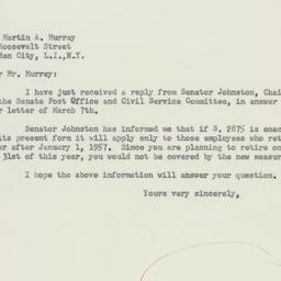 Letter: 1956 March 21
