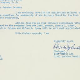Letter: 1950 February 14
