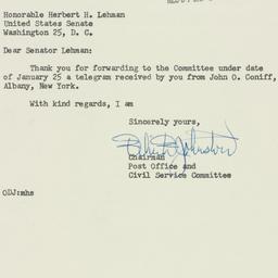 Letter: 1955 February 7