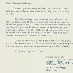 Letter: 1956 July 6