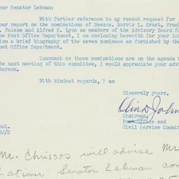 Letter: 1950 February 21