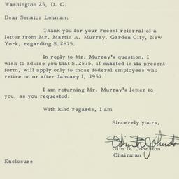 Letter: 1956 March 15