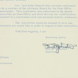 Letter: 1956 January 12