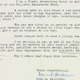 Letter: 1956 January 2