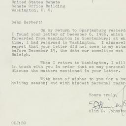 Letter: 1955 December 24