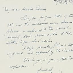 Letter: 1956 March 29