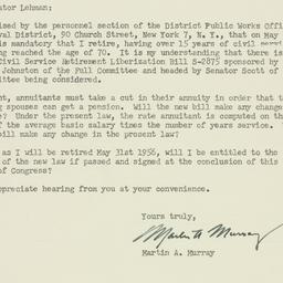 Letter: 1956 March 7
