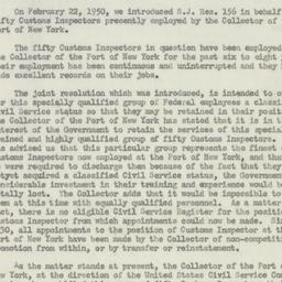 Letter: 1950 March 8