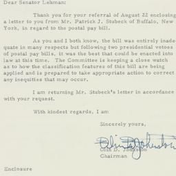 Letter: 1955 August 29