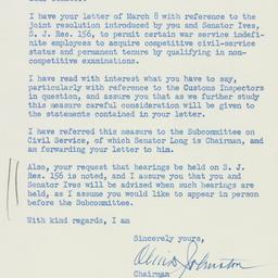 Letter: 1950 March 16