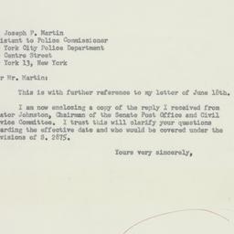 Letter: 1956 July 26