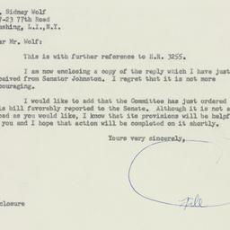 Letter: 1956 May 21