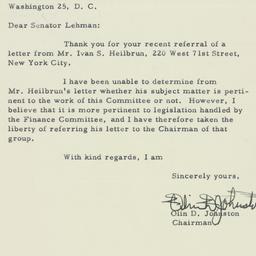 Letter: 1956 March 8