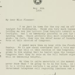 Letter: 1934 May 8